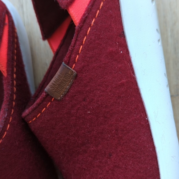 Samuel Hubbard Red Wool 🦙 Clog / Shoes Women's Size 9 Made In Portugal - Picture 3 of 9